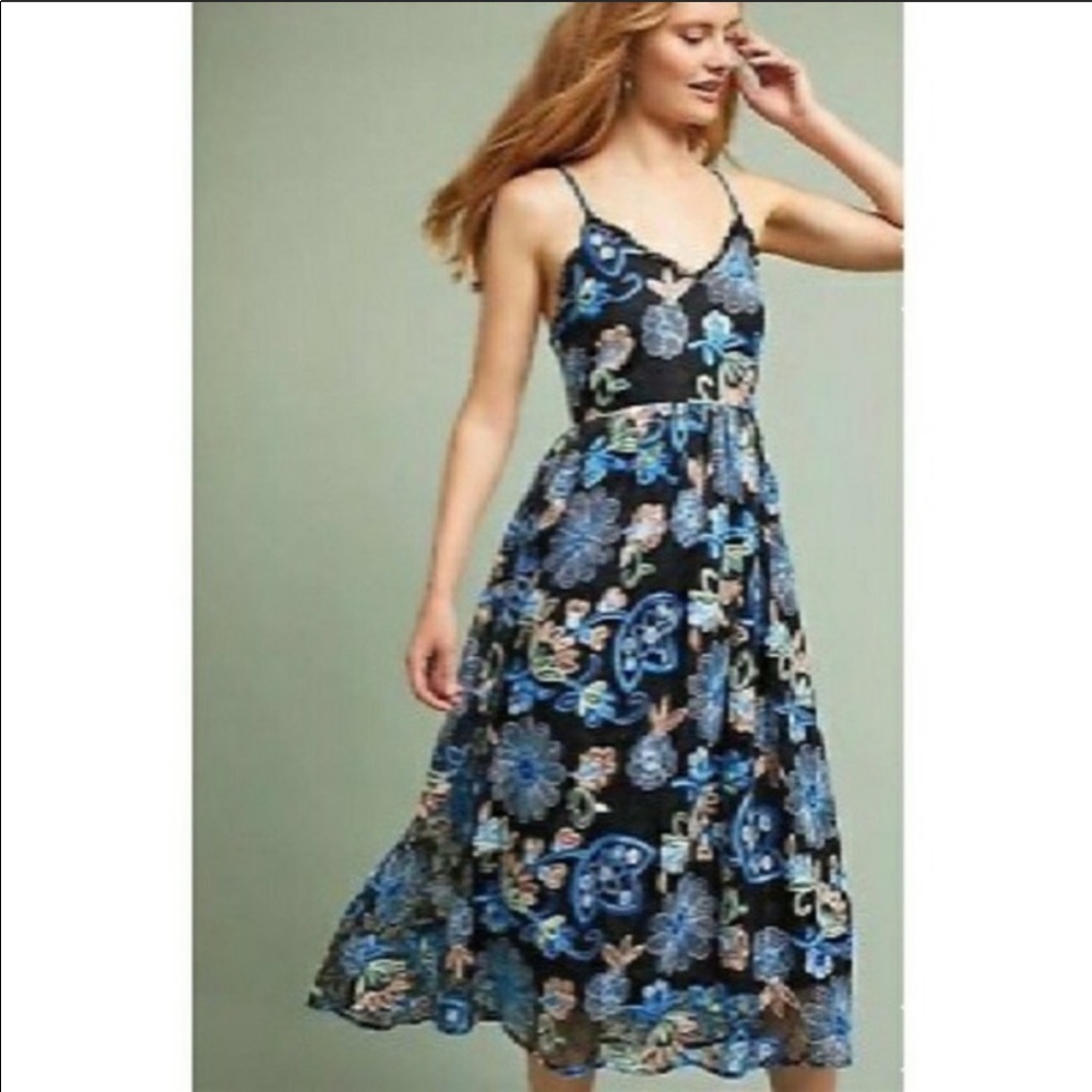 Anthropologie Marlene Floral Lace Dress - Like New